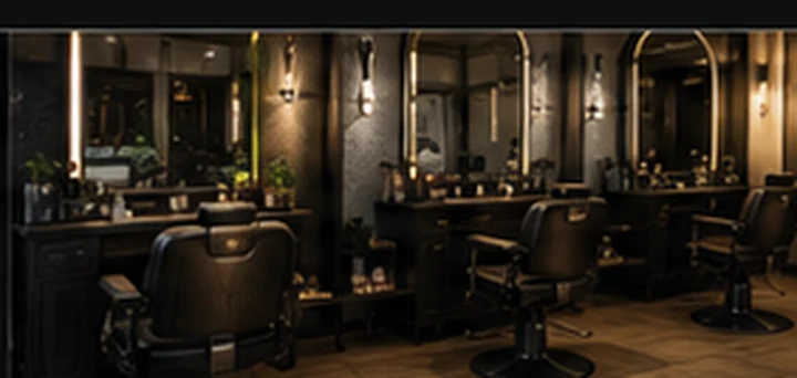 Gold Style Barbershop Innenraum